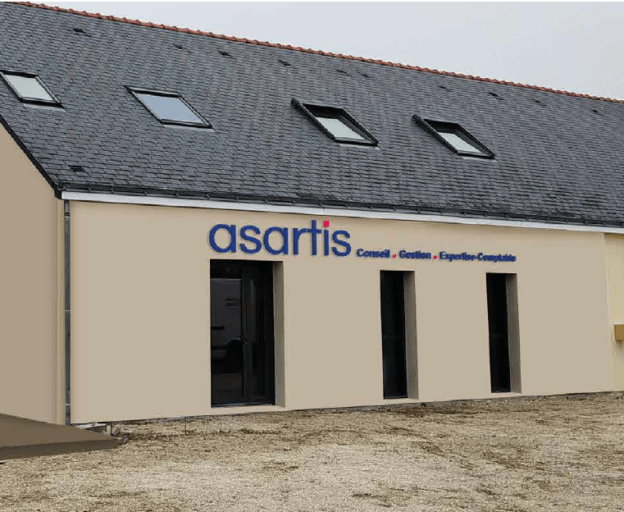 Façade de l'agence d'Asartis de Beaufort-en-Vallée