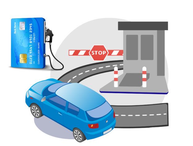 Péage-essence-voiture
